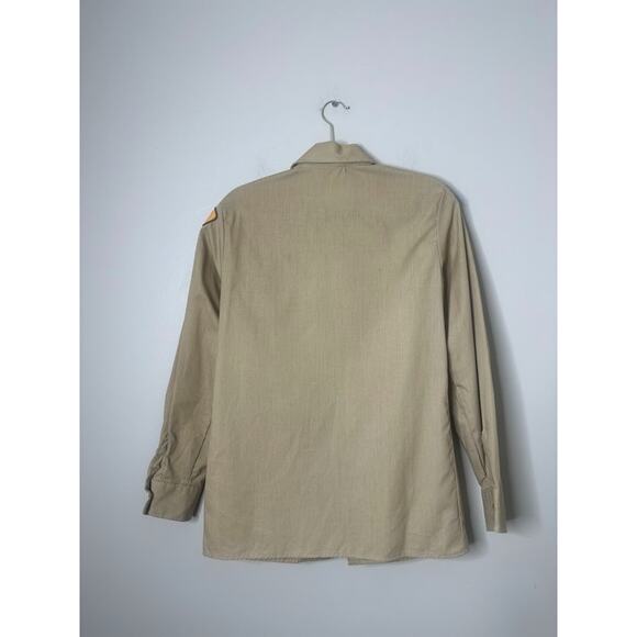 Boys Scouts of America Vintage Khaki Shirt Patches Mens Small Patches New York - Picture 5 of 13
